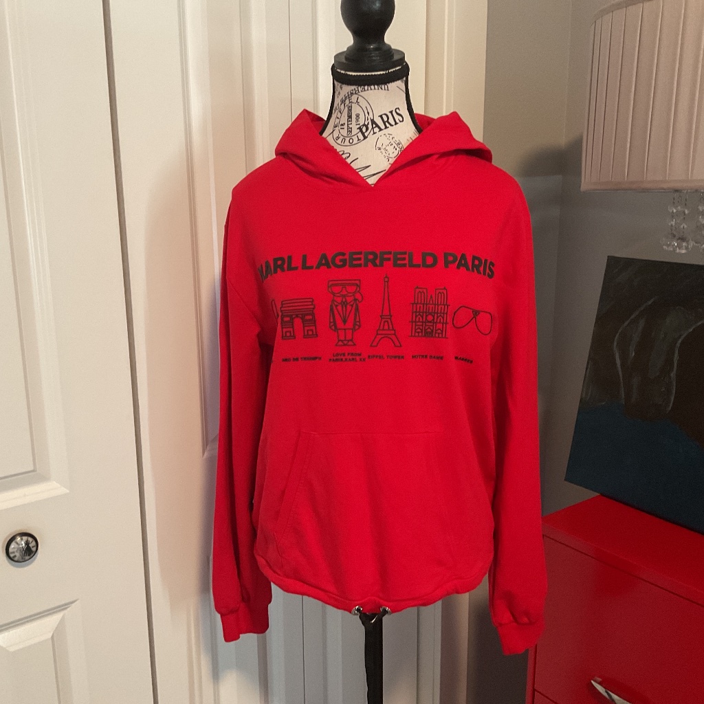 Nwot Hoodie Sweatshirt By Karl Lagerfeld Paris